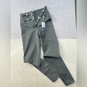 Grey elegant leggings